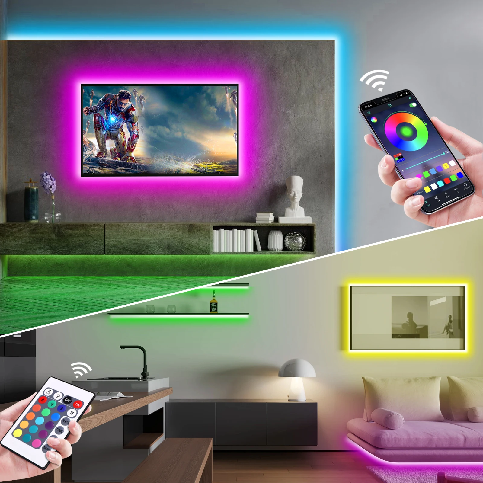 1-5m RGB LED Neon Strip Light  - Home Decor Com 评论和价格